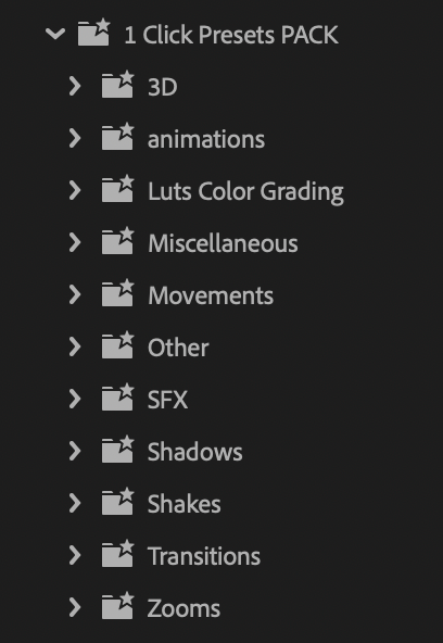 Biblioteca de más de 500 presets organizados por categorías